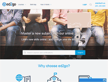Tablet Screenshot of ed2go.com